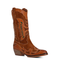 Bota Cuero Mujer Frezno Café