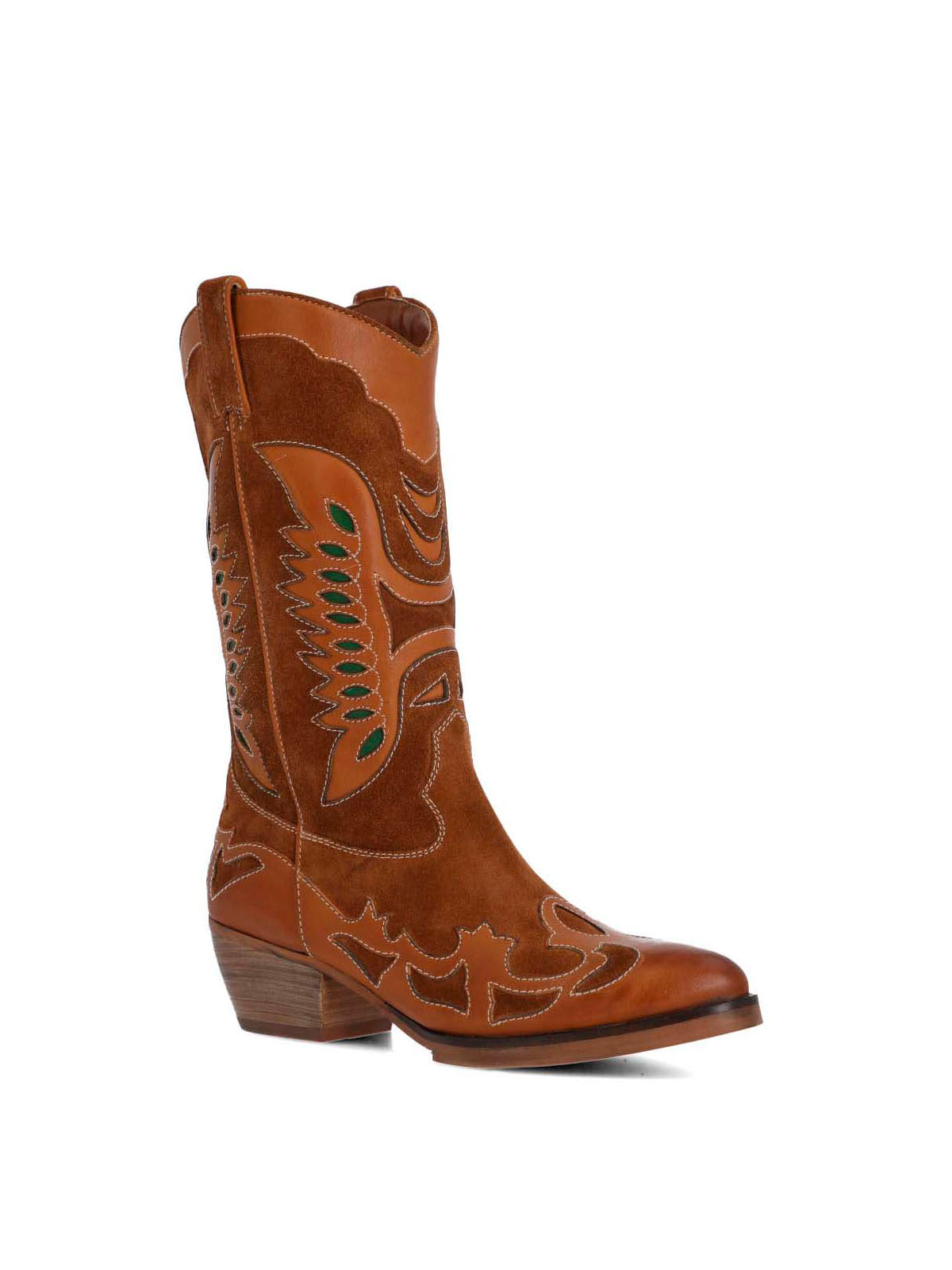 Bota Cuero Mujer Frezno Café