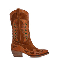 Bota Cuero Mujer Frezno Café