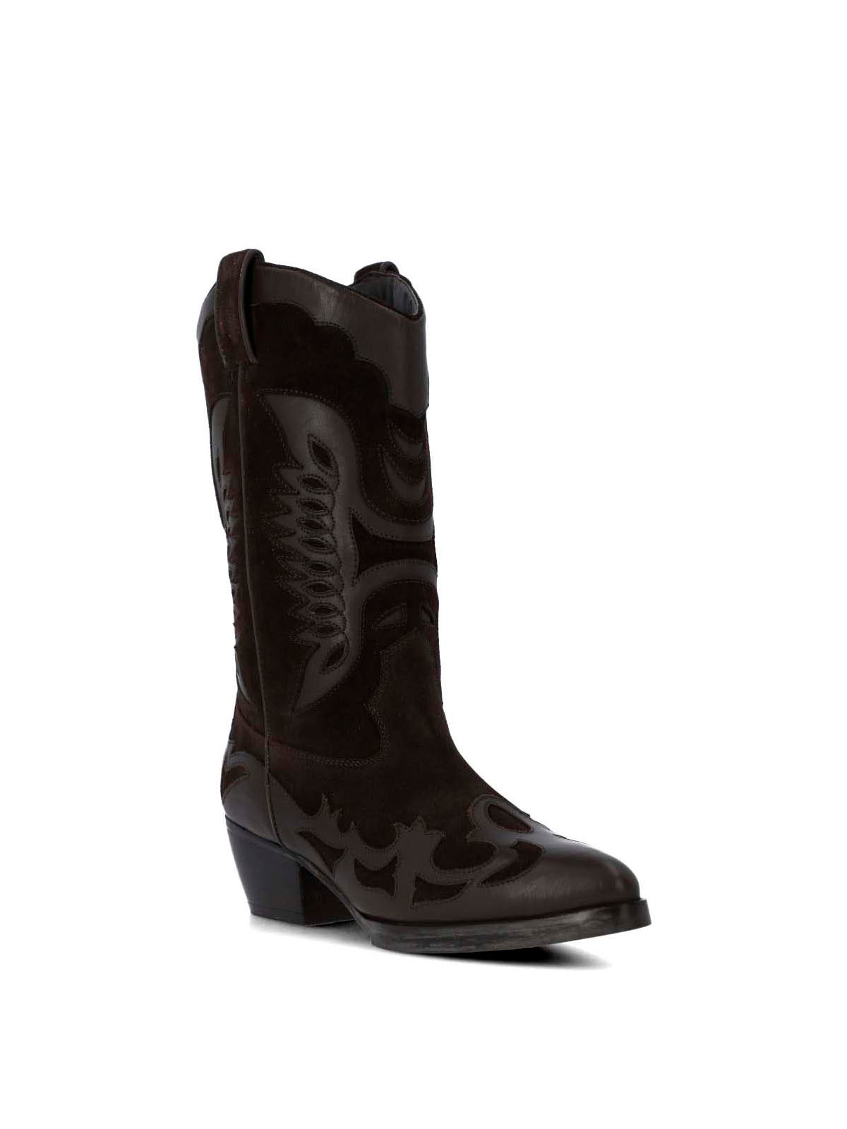 Bota Cuero Mujer Frezno Café