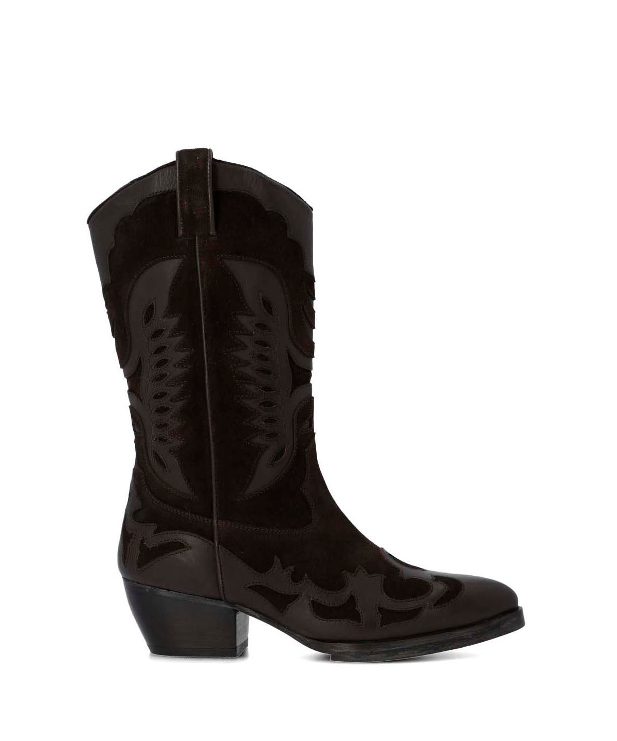 Bota Cuero Mujer Frezno Café