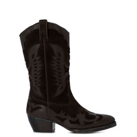 Bota Cuero Mujer Frezno Café