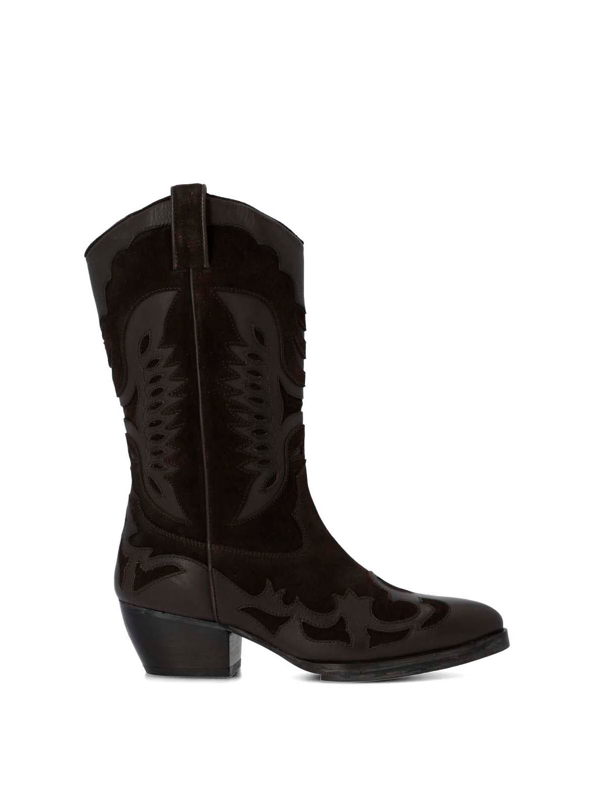 Bota Cuero Mujer Frezno Café