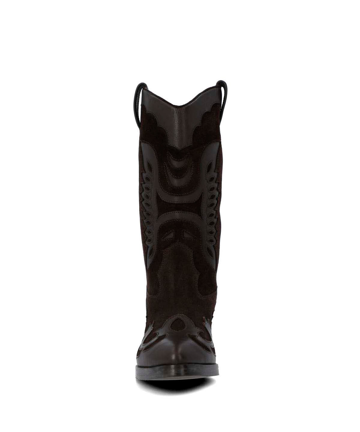 Bota Cuero Mujer Frezno Café