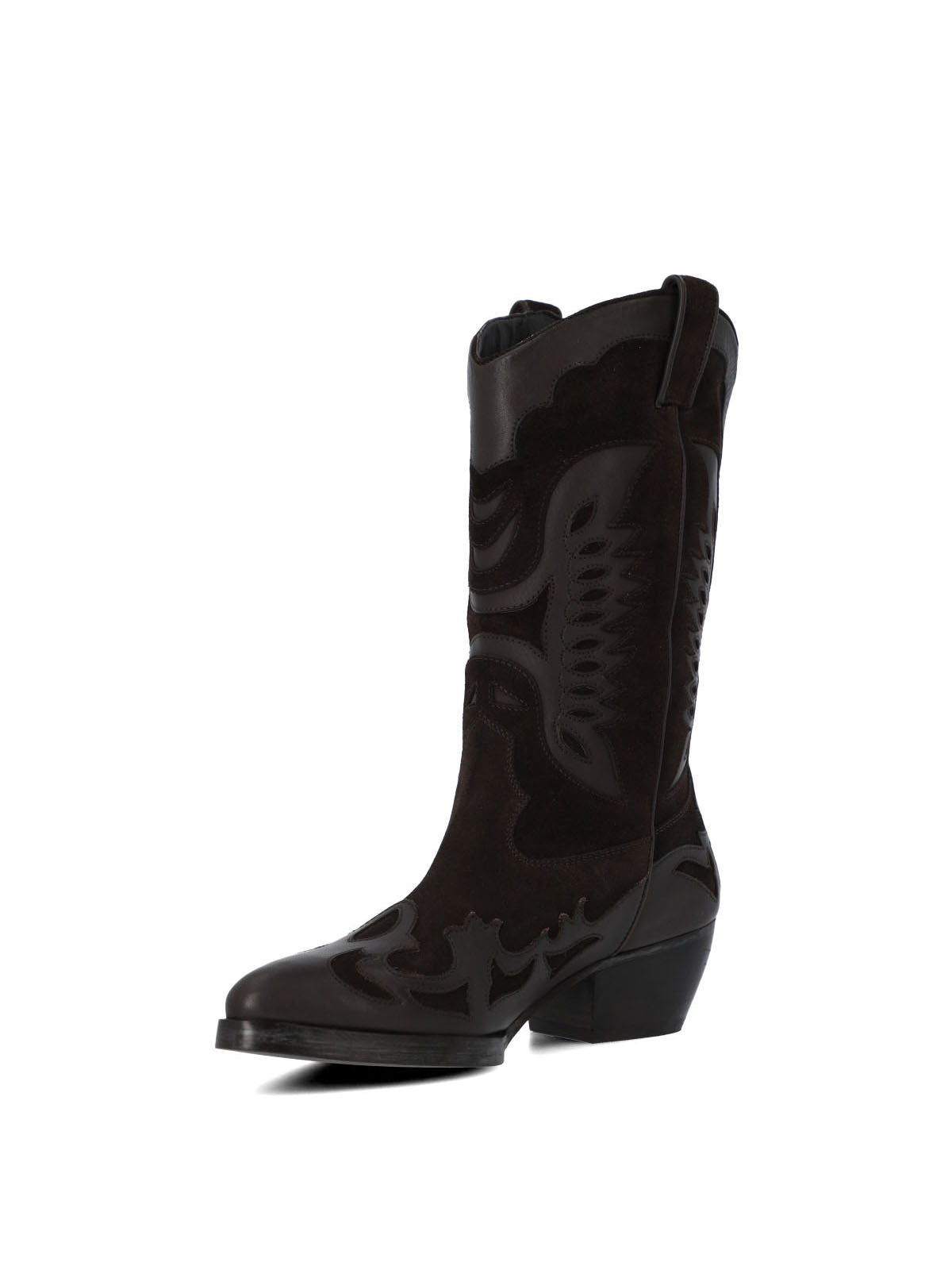 Bota Cuero Mujer Frezno Café