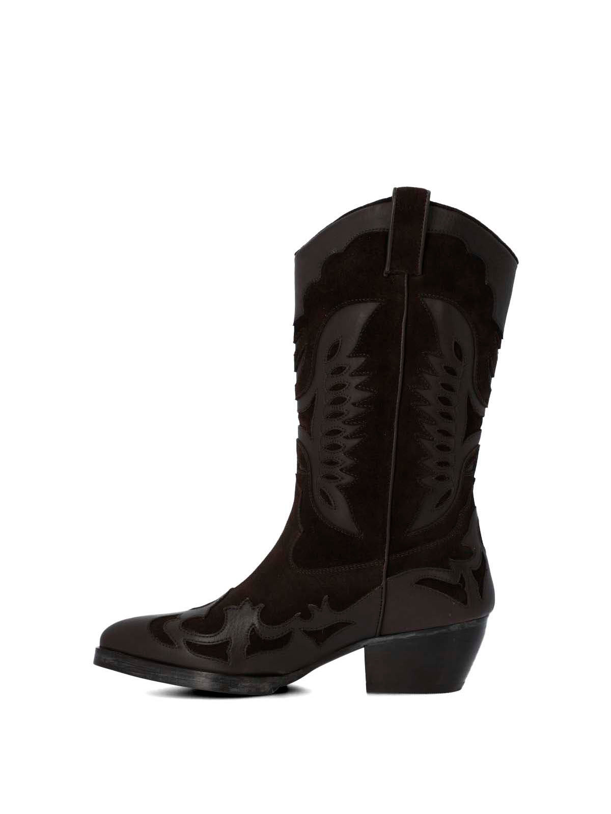 Bota Cuero Mujer Frezno Café