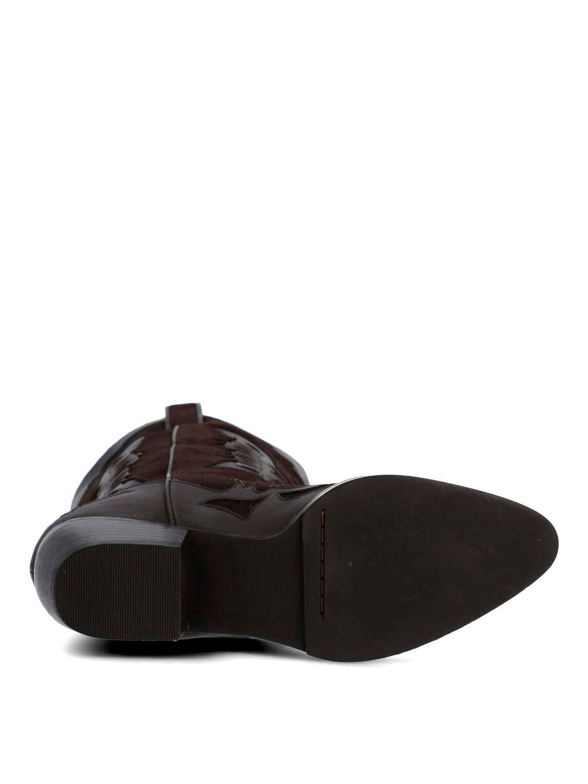 Bota Cuero Mujer Frezno Café