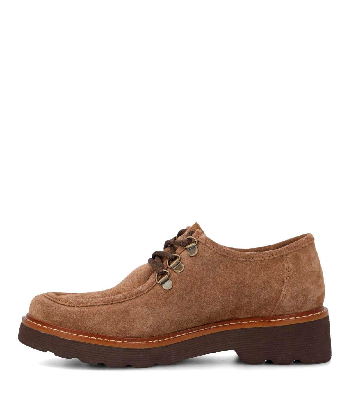 Zapato Cuero Mujer Renovo Café