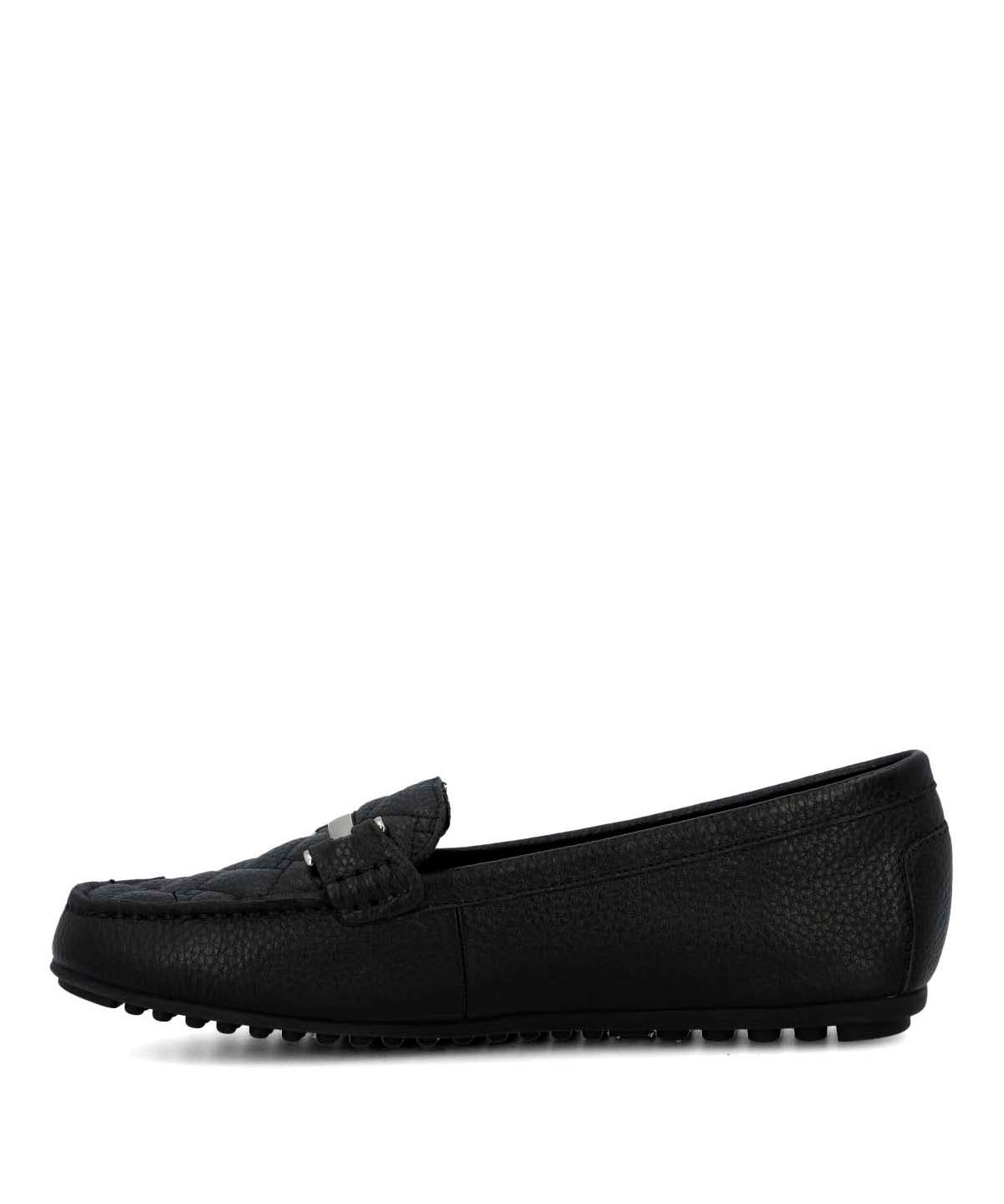 Mocasin Cuero Mujer Silvia Negro-Hush Puppies Chile