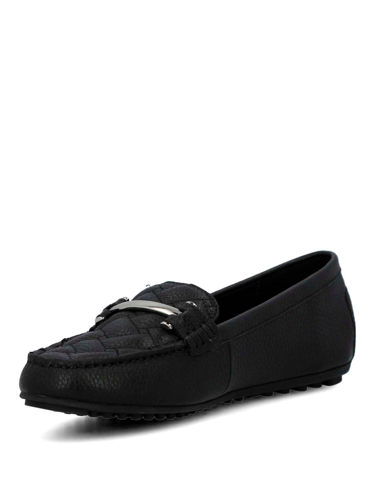 Mocasin Cuero Mujer Silvia Negro-Hush Puppies Chile