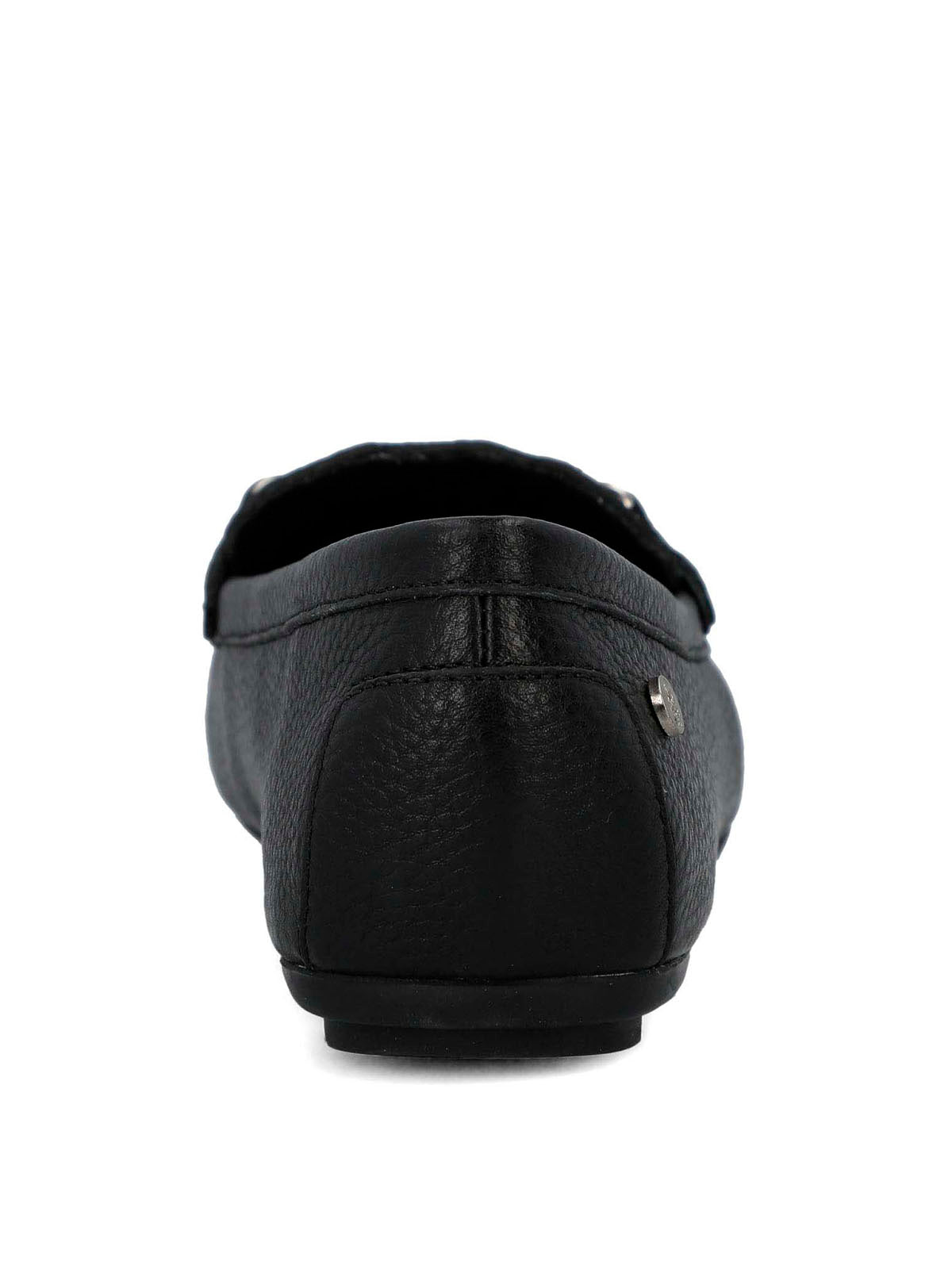 Mocasin Cuero Mujer Silvia Negro-Hush Puppies Chile