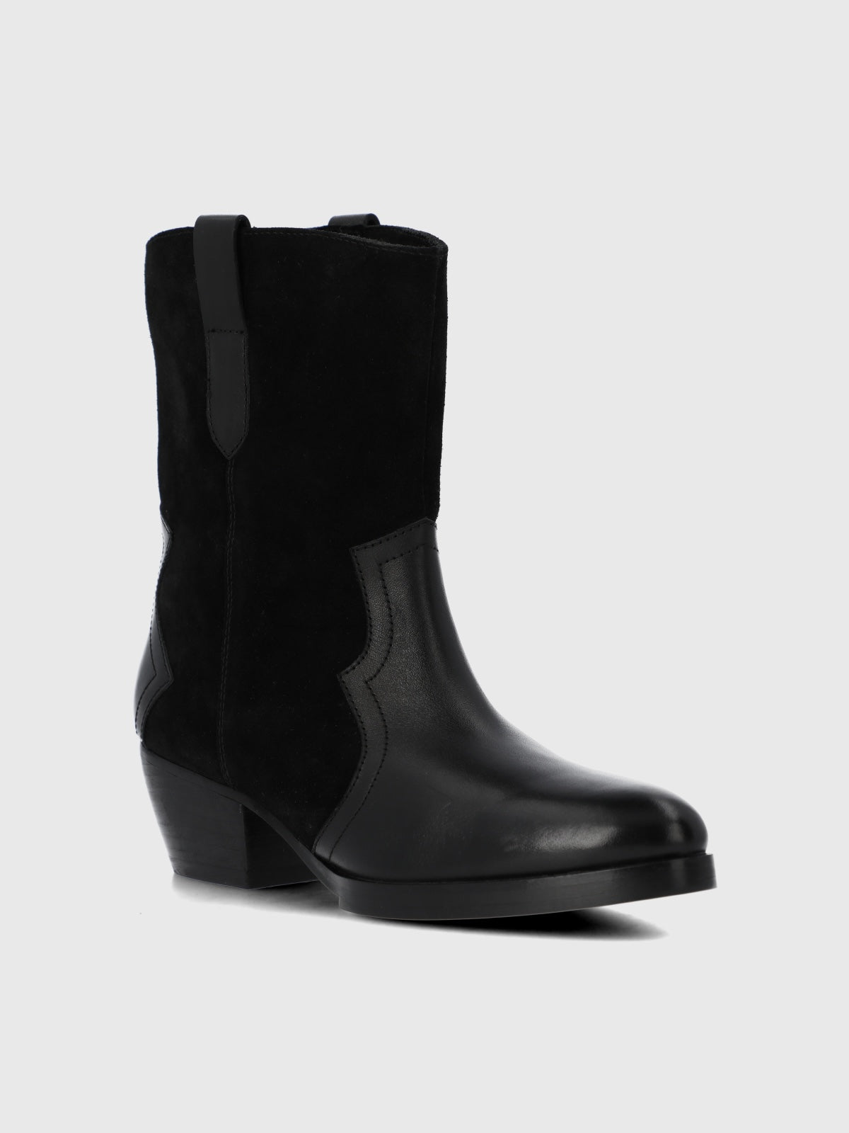 Bota Cuero Mujer Denvera Negra