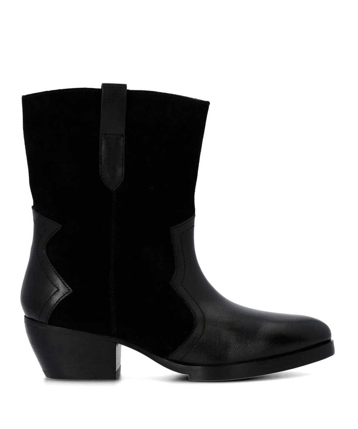 Bota Cuero Mujer Denvera Negra