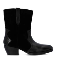 Bota Cuero Mujer Denvera Negra