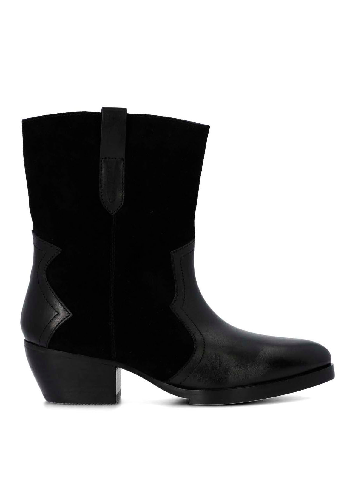 Bota Cuero Mujer Denvera Negra