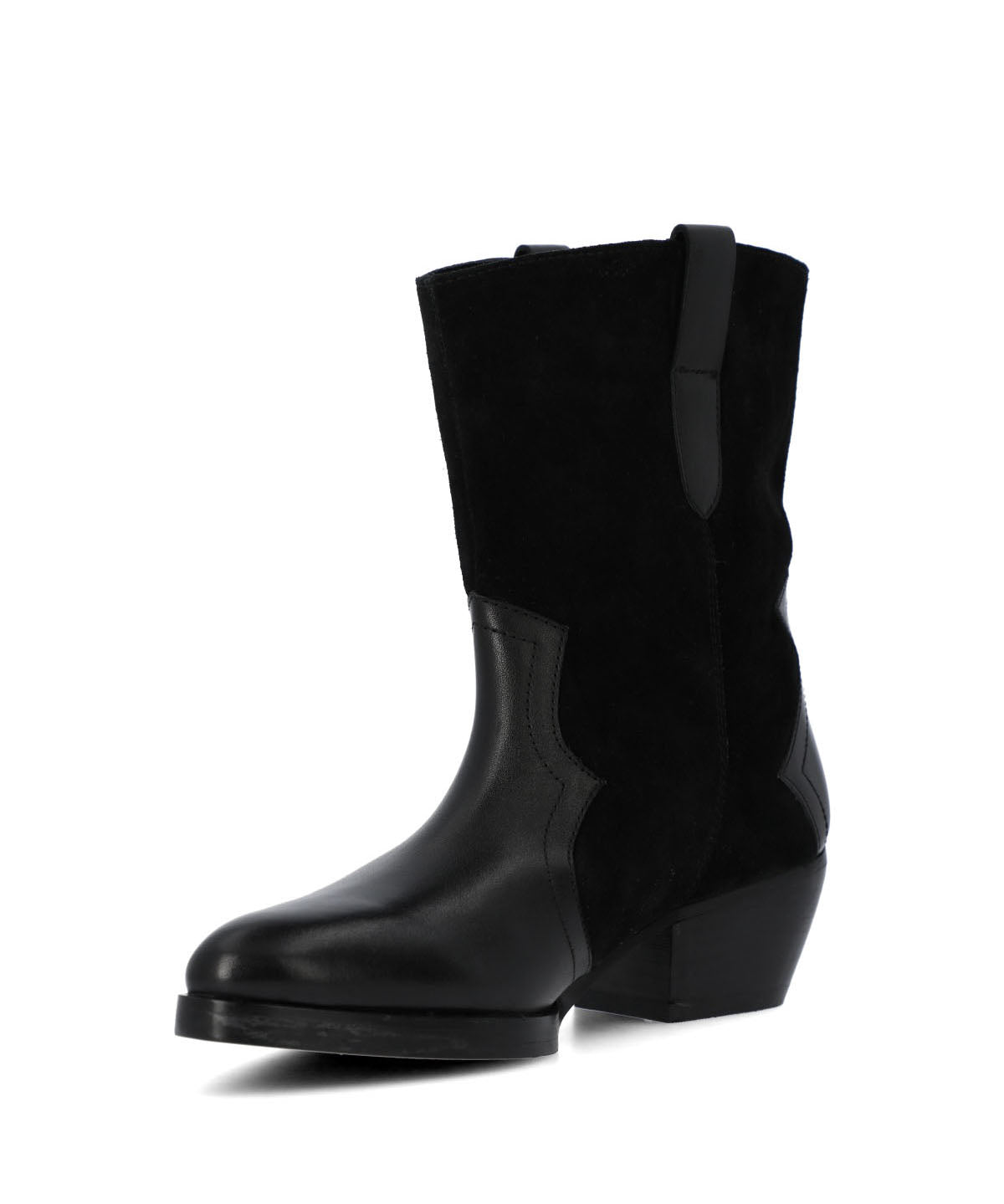 Bota Cuero Mujer Denvera Negra