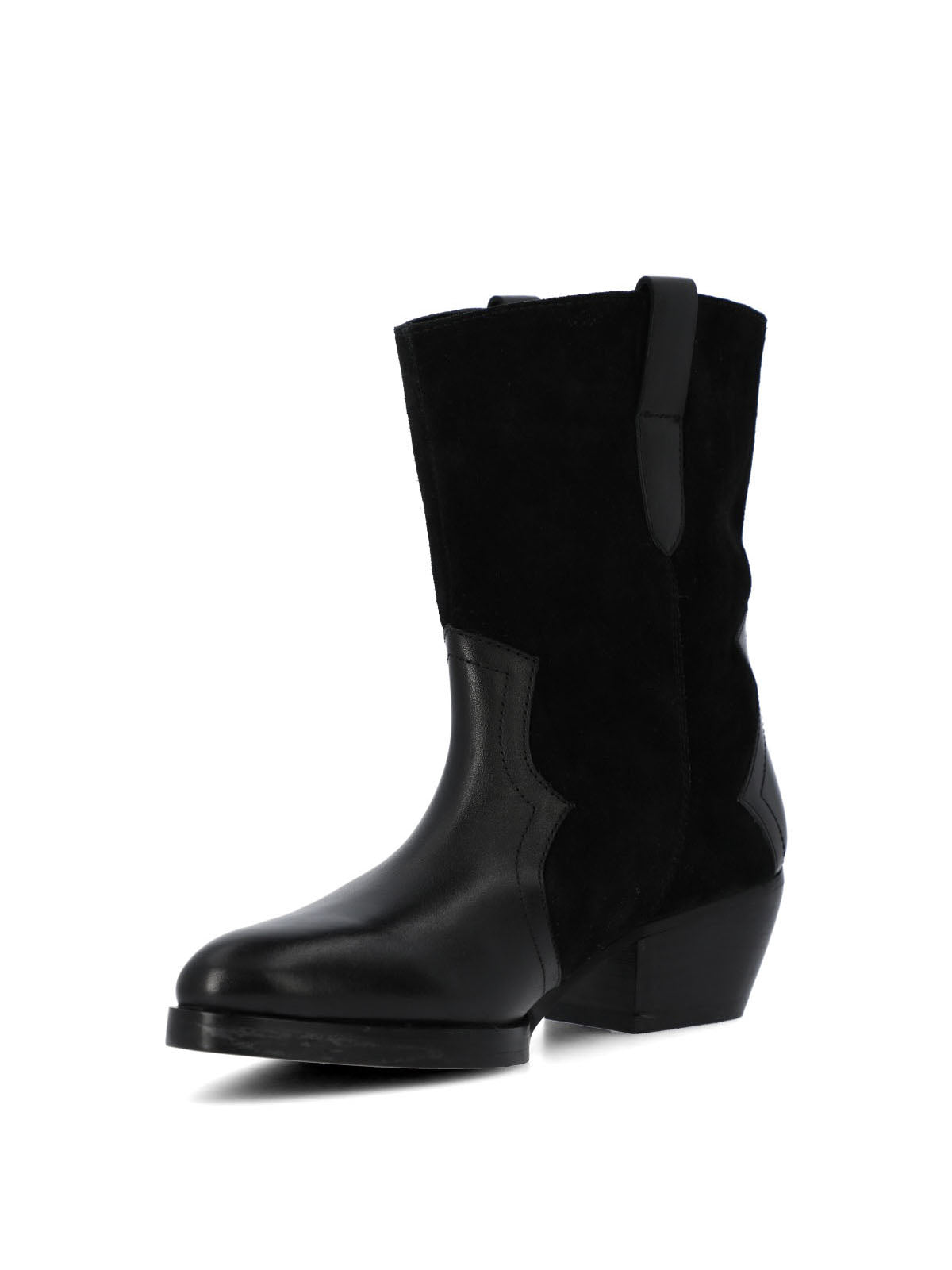 Bota Cuero Mujer Denvera Negra