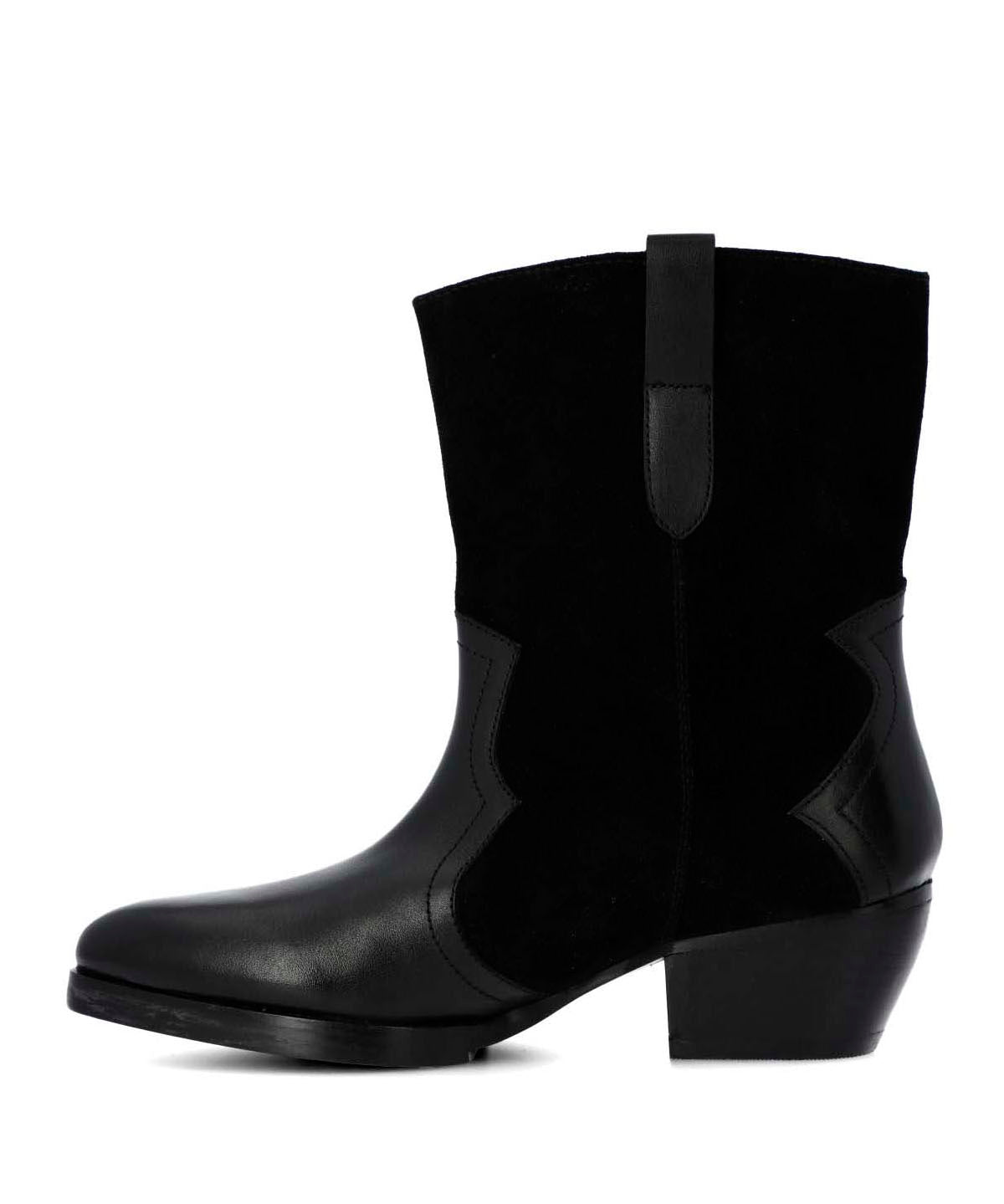 Bota Cuero Mujer Denvera Negra