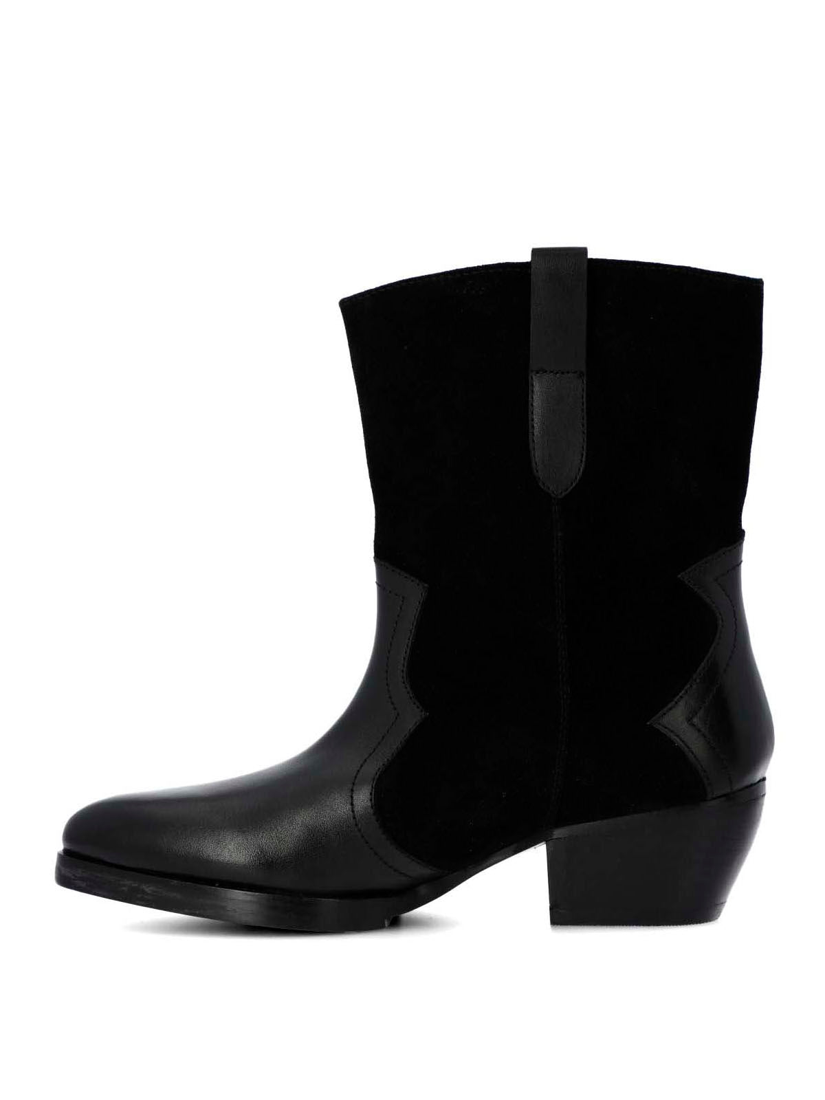 Bota Cuero Mujer Denvera Negra