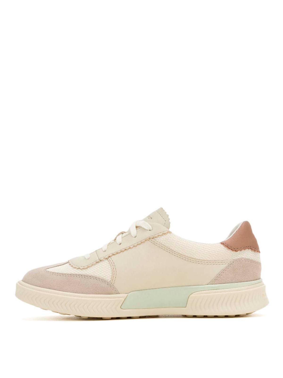 Zapatilla Cuero Mujer Mae Hp Sneaker Beigec