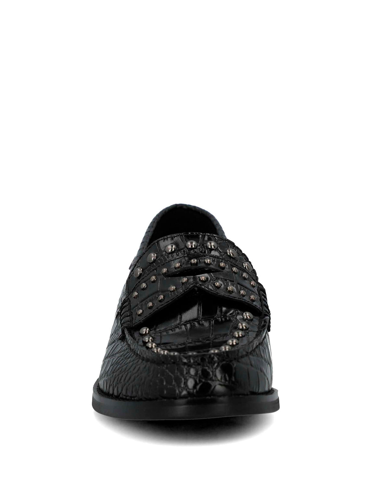 Mocasin Cuero Mujer Crota Negro
