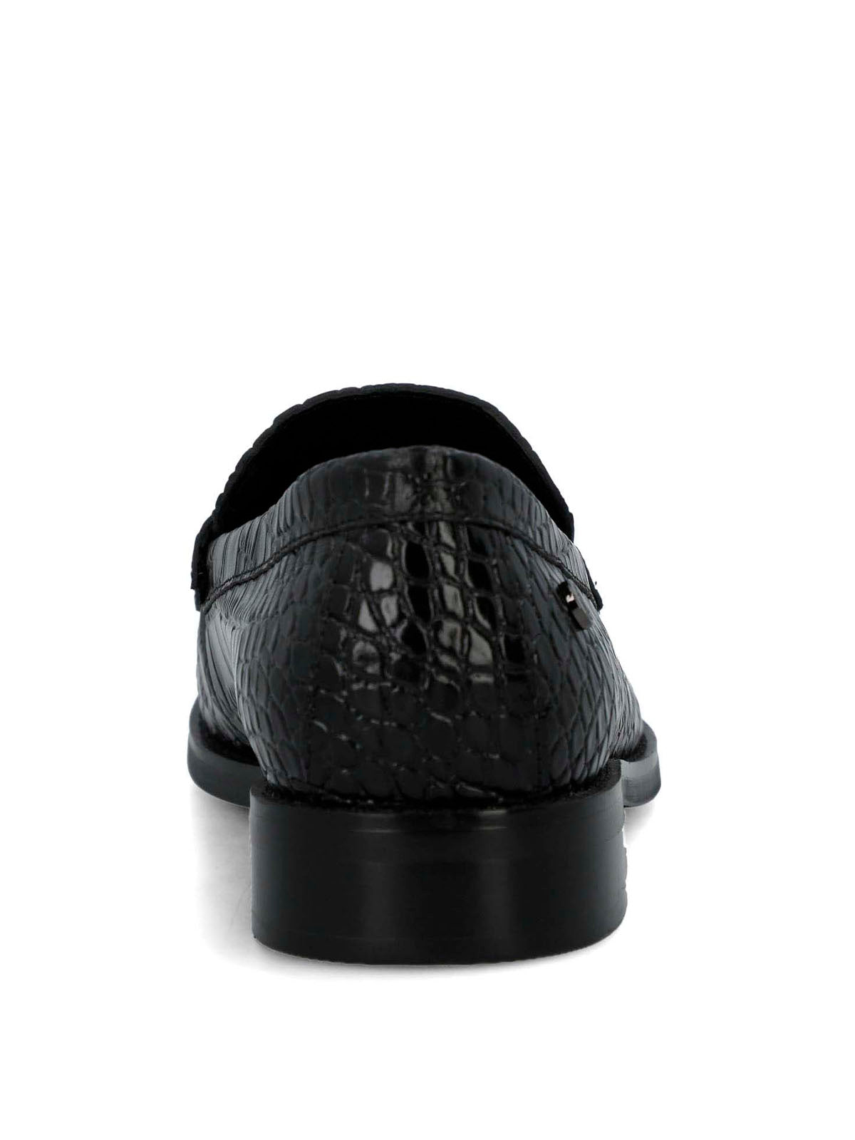 Mocasin Cuero Mujer Crota Negro