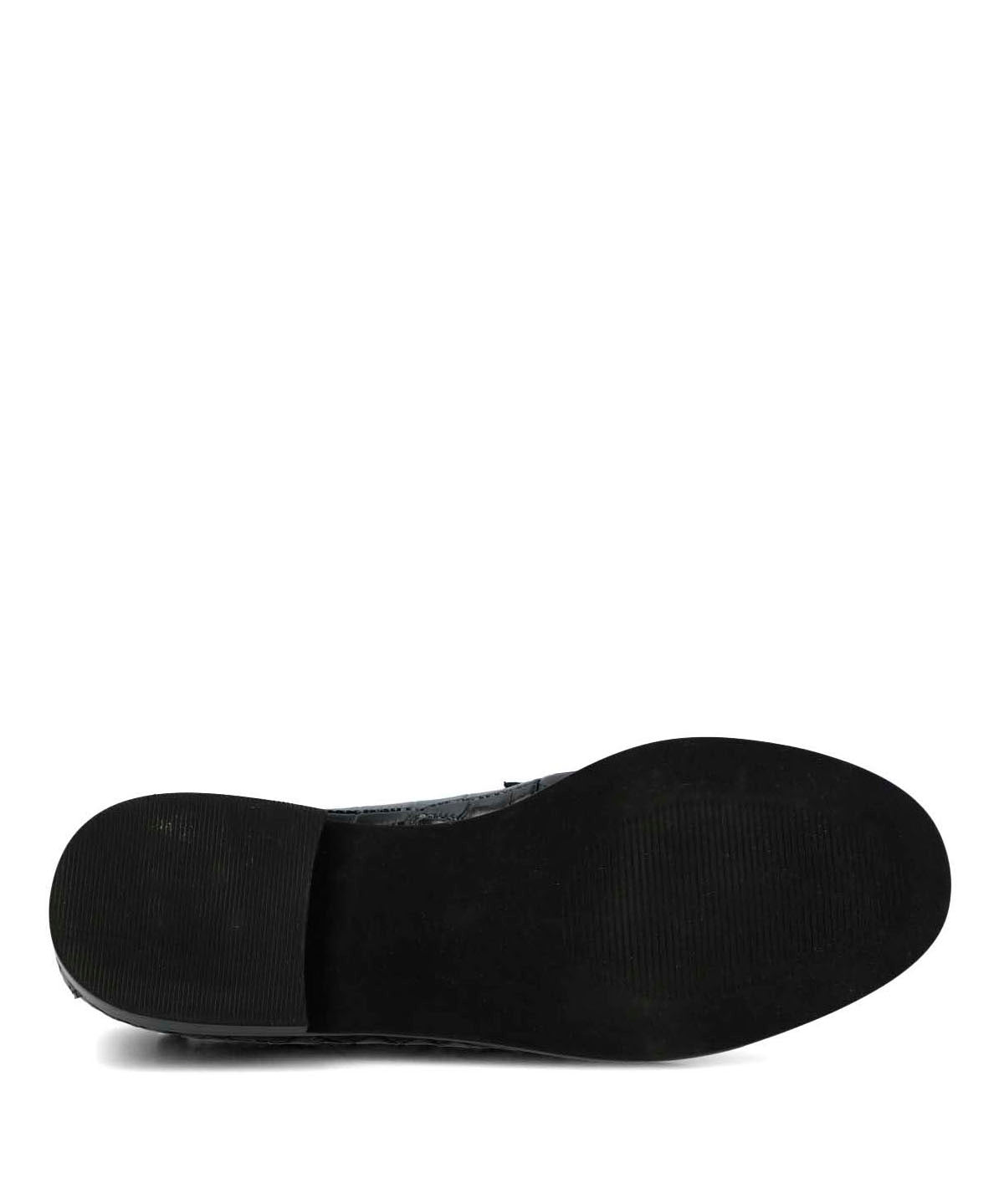 Mocasin Cuero Mujer Crota Negro