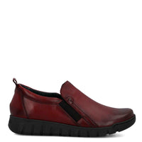 Slip On Cuero Mujer Henry Ii Burdeo
