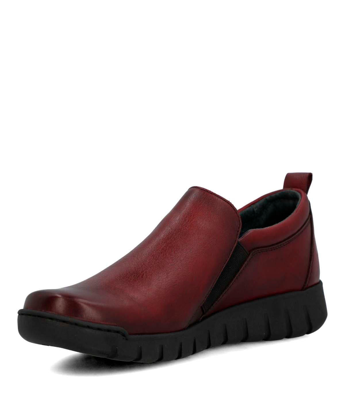 Slip On Cuero Mujer Henry Ii Burdeo