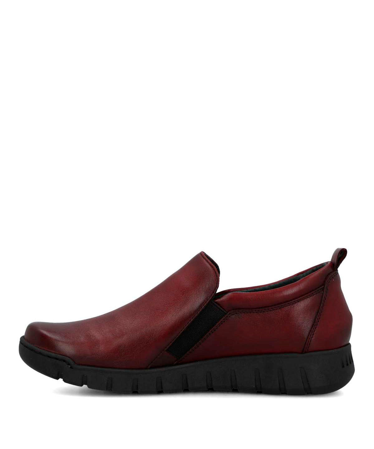 Slip On Cuero Mujer Henry Ii Burdeo