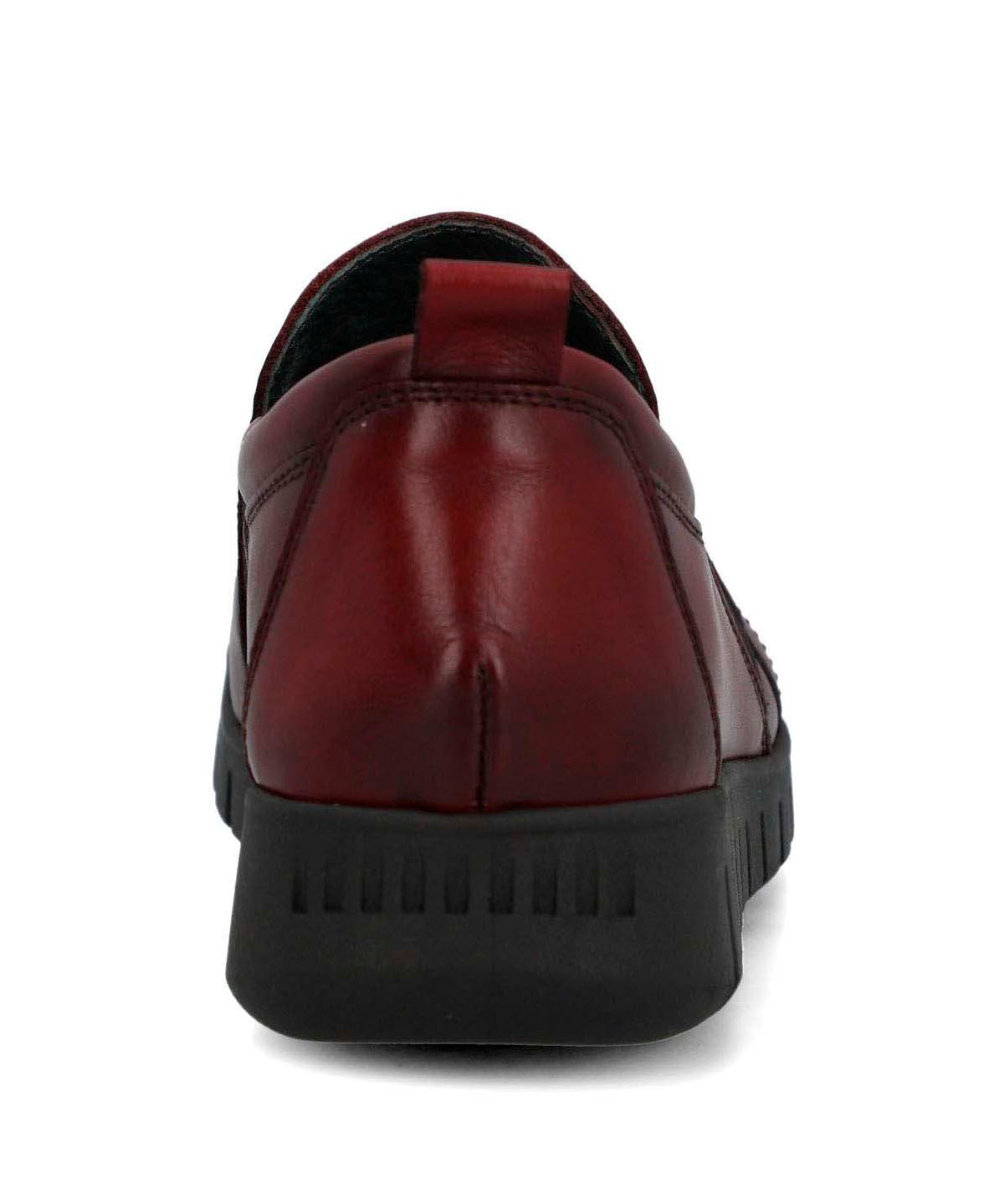 Slip On Cuero Mujer Henry Ii Burdeo