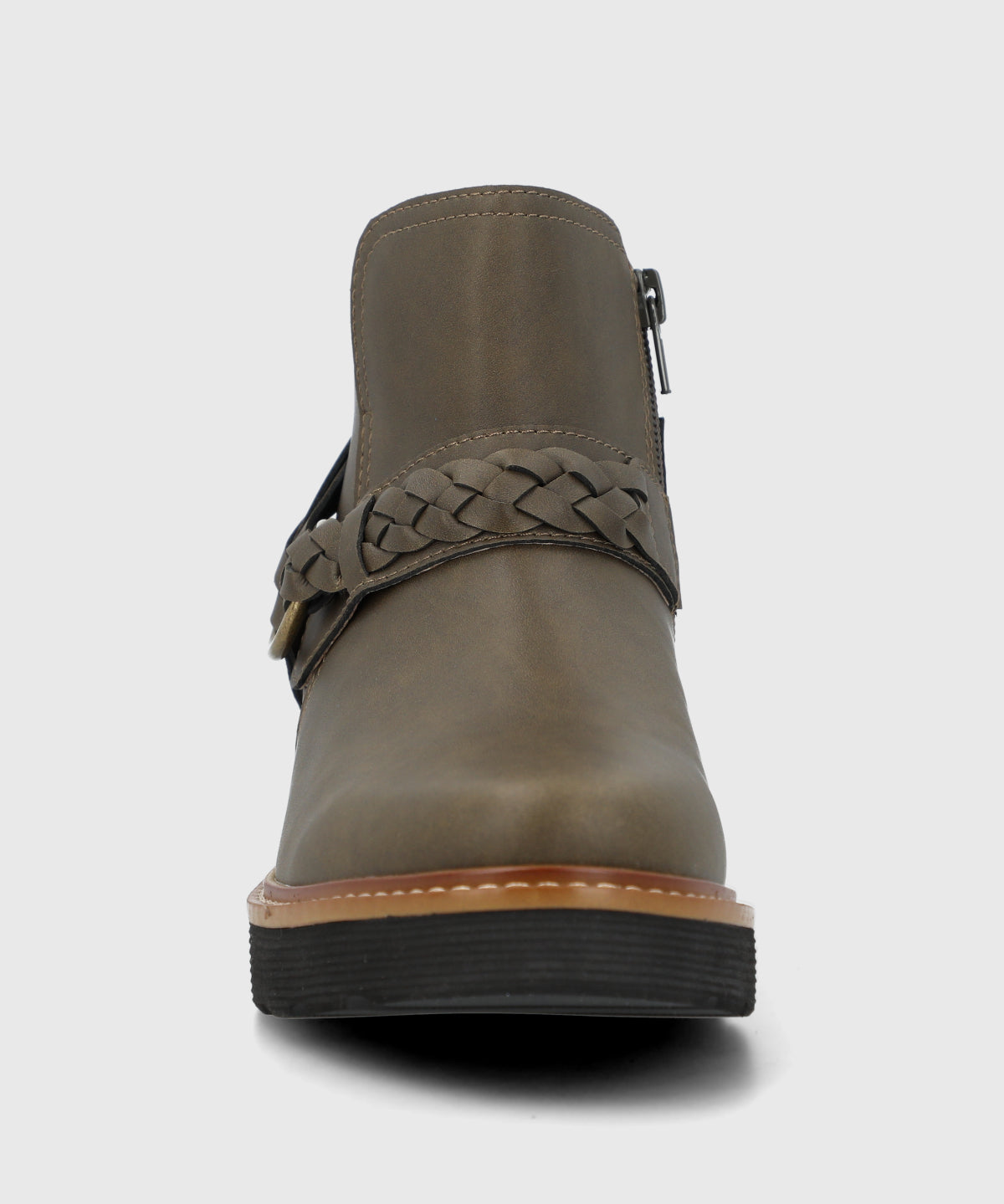 Botin Cuero Mujer Clide Verde