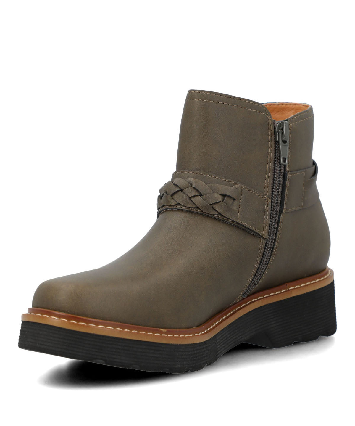 Botin Cuero Mujer Clide Verde