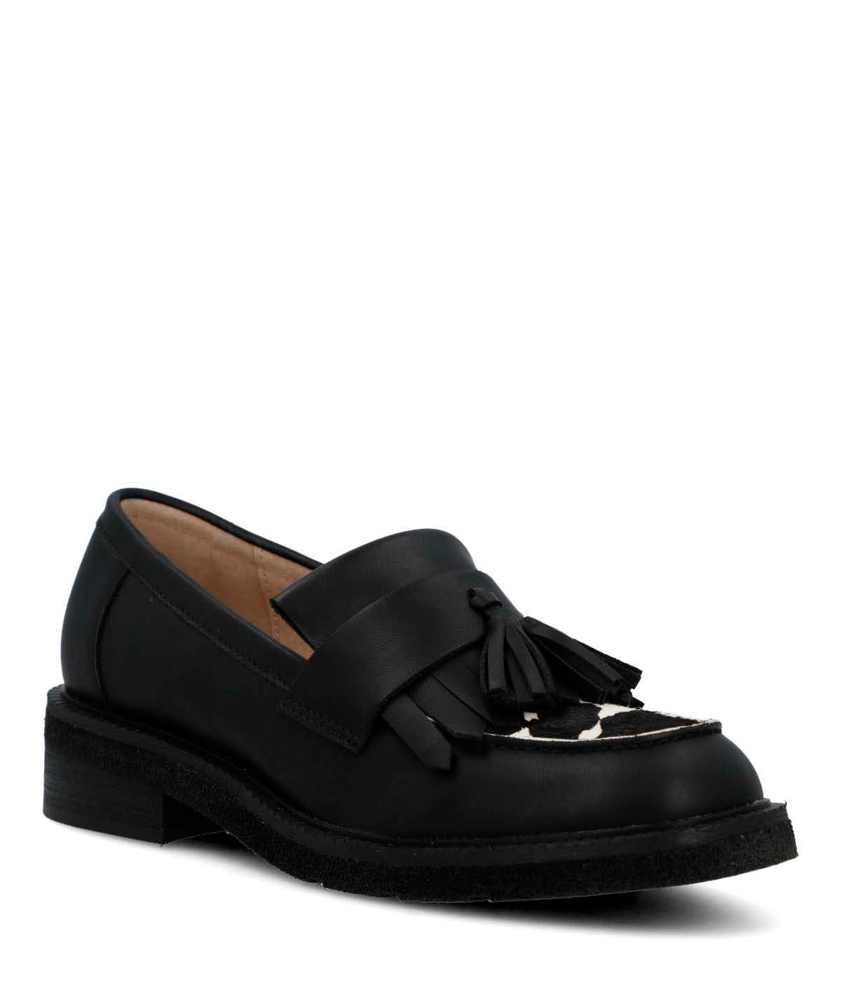 Mocasin Cuero Mujer Franty Negro