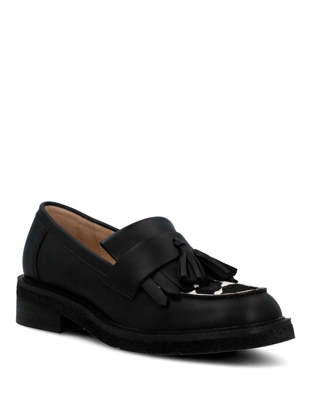 Mocasin Cuero Mujer Franty Negro