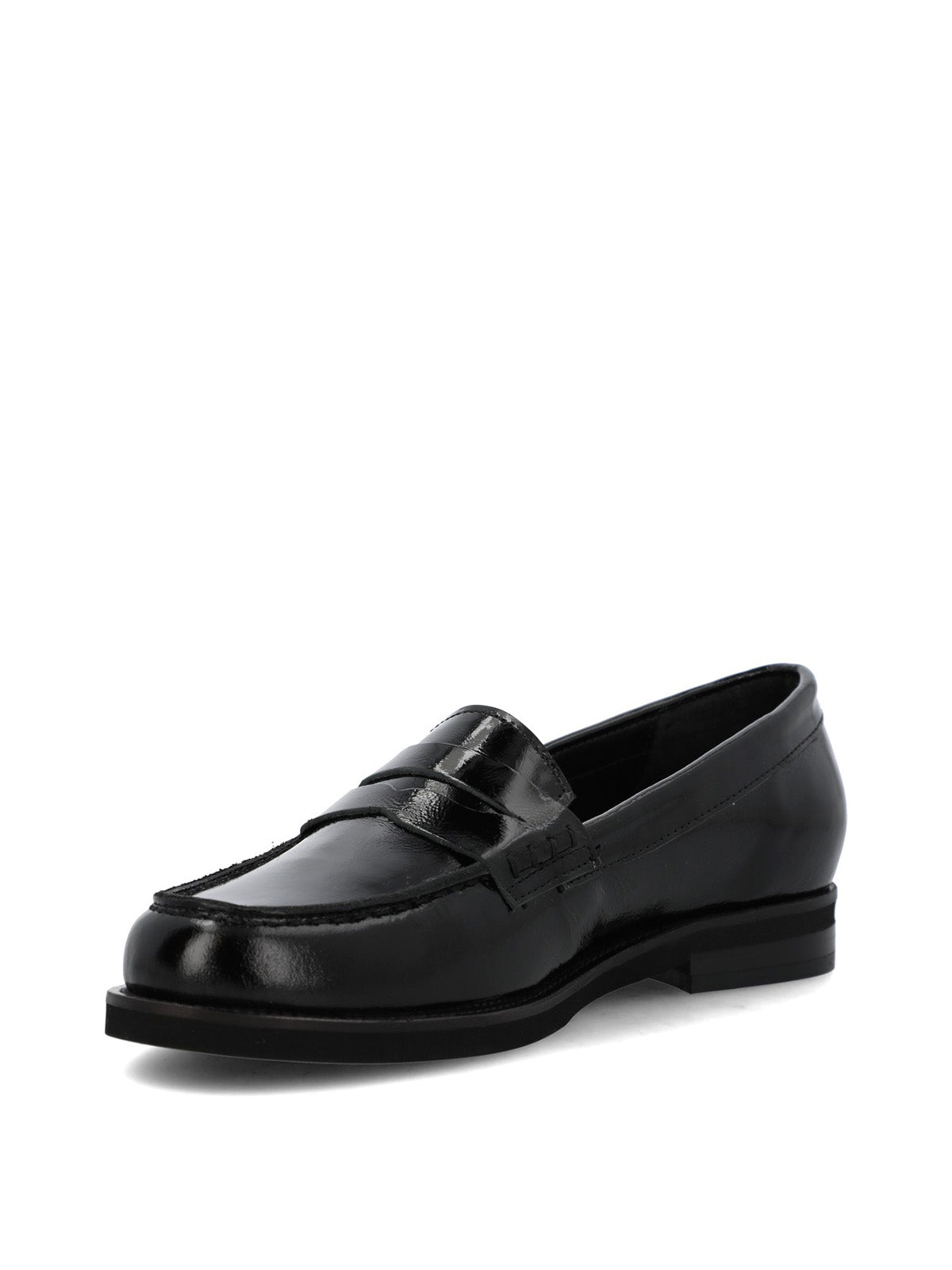 Mocasin Cuero Mujer Gaela Negro