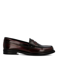 Mocasin Cuero Mujer Gaela Burdeo