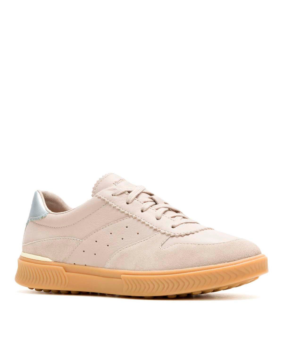 Zapatilla Cuero Mujer Mae Cap Toe Lace Beige