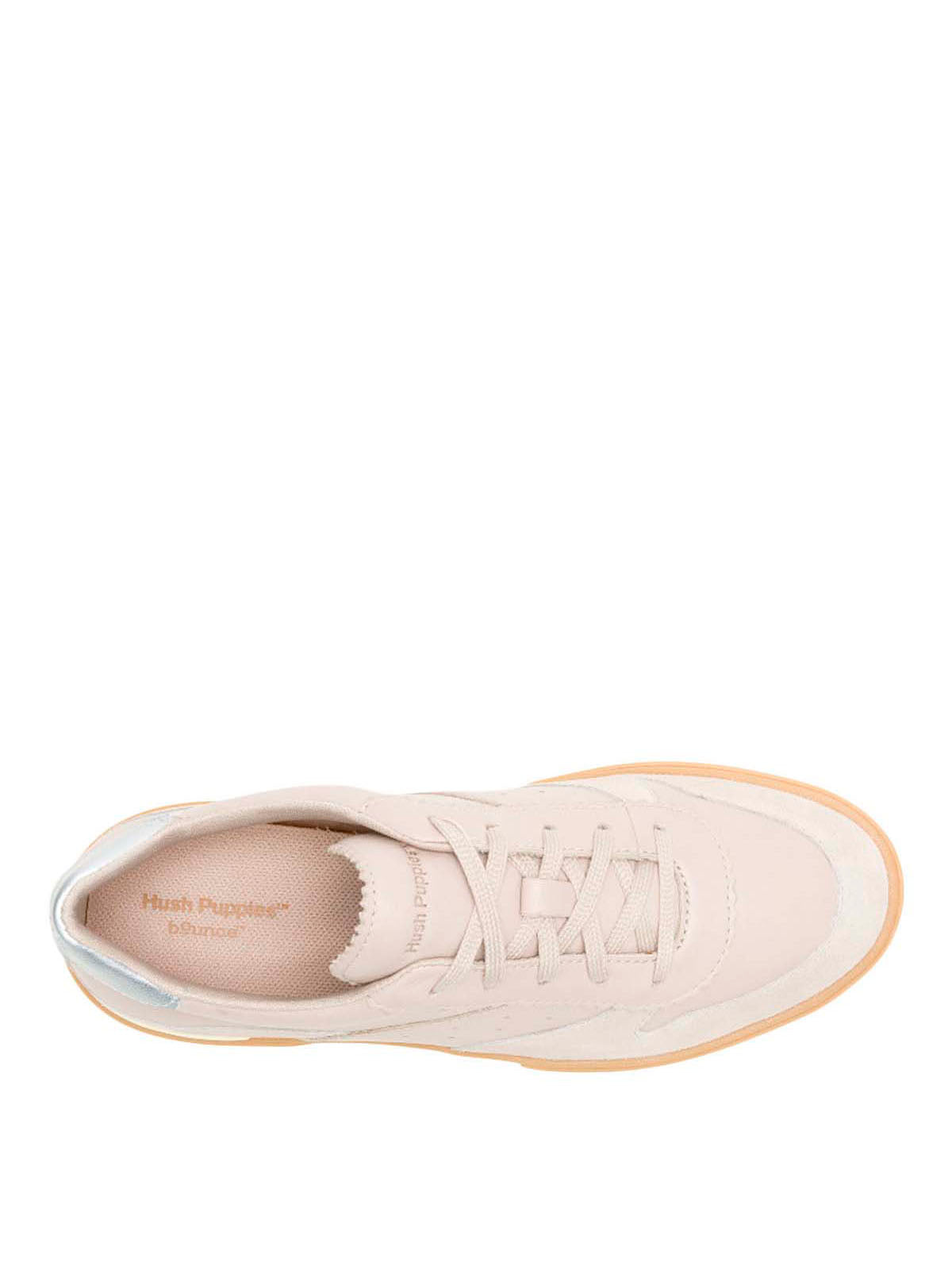 Zapatilla Cuero Mujer Mae Cap Toe Lace Beige