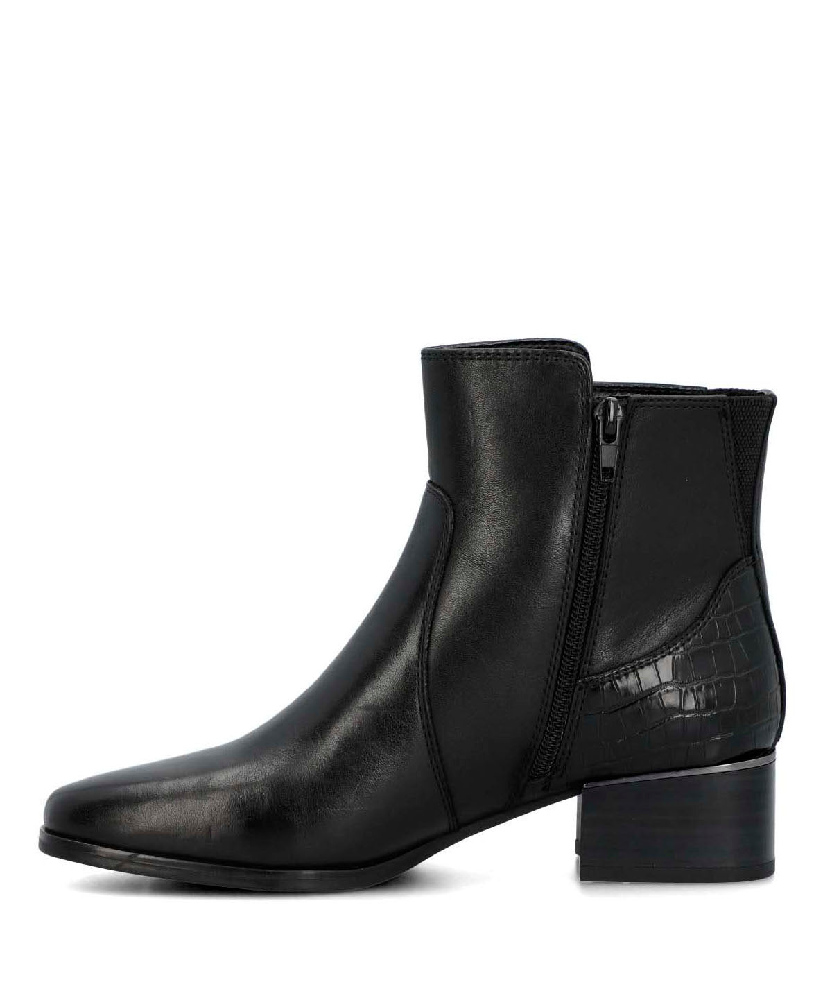 Botin Cuero Mujer Samby Negro