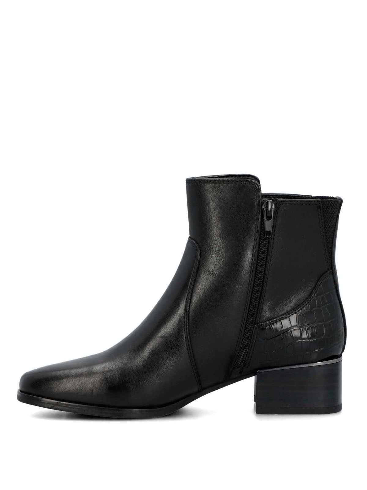 Botin Cuero Mujer Samby Negro