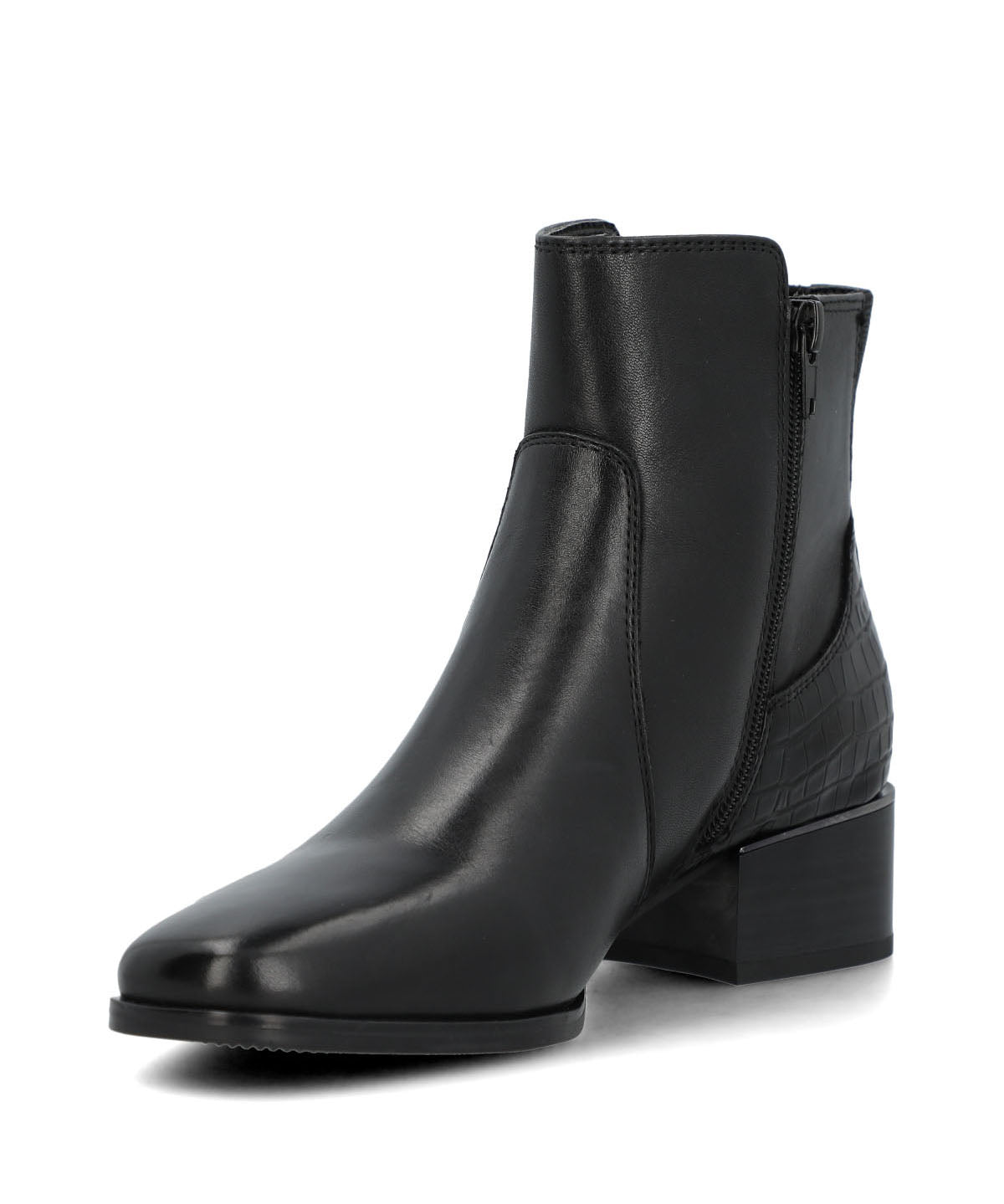 Botin Cuero Mujer Samby Negro