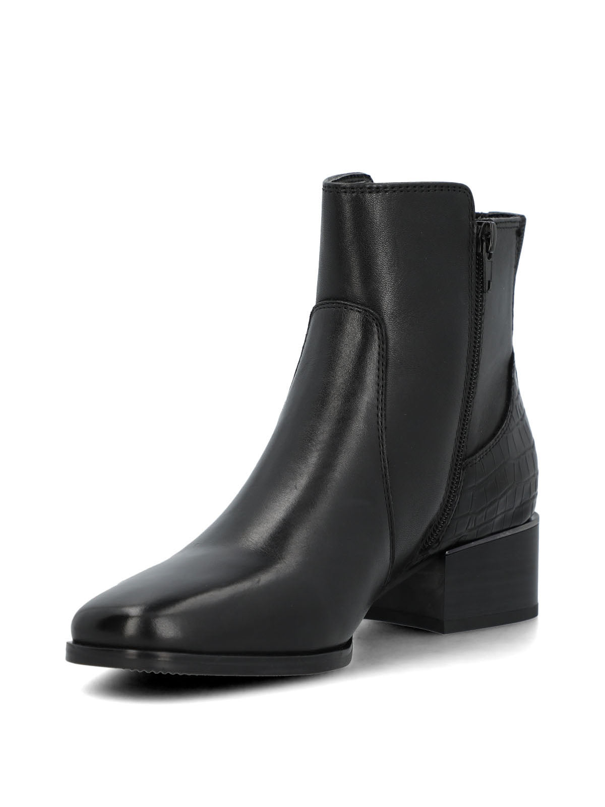 Botin Cuero Mujer Samby Negro