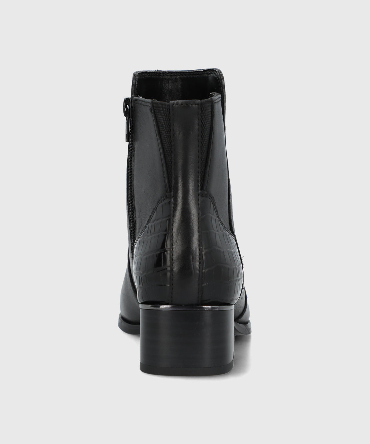 Botin Cuero Mujer Samby Negro