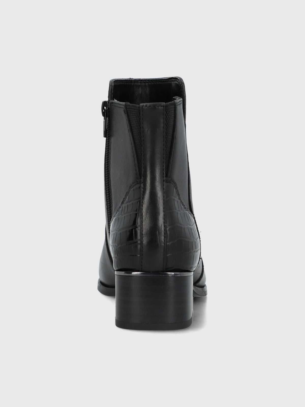 Botin Cuero Mujer Samby Negro