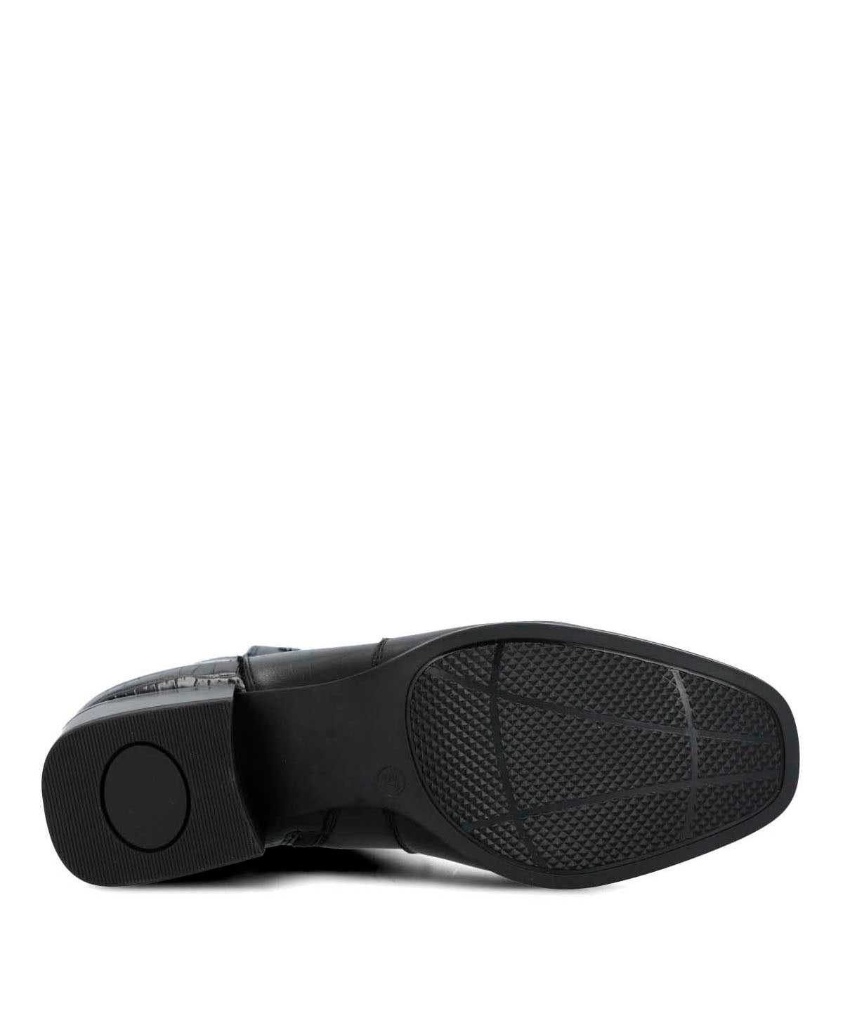 Botin Cuero Mujer Samby Negro