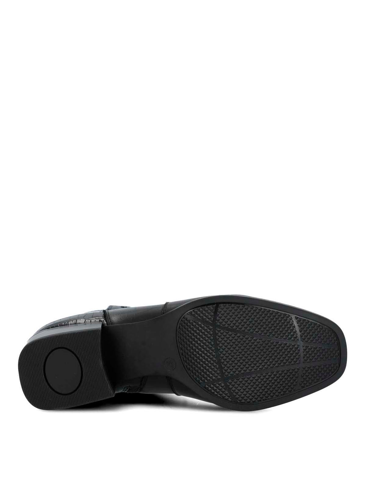 Botin Cuero Mujer Samby Negro