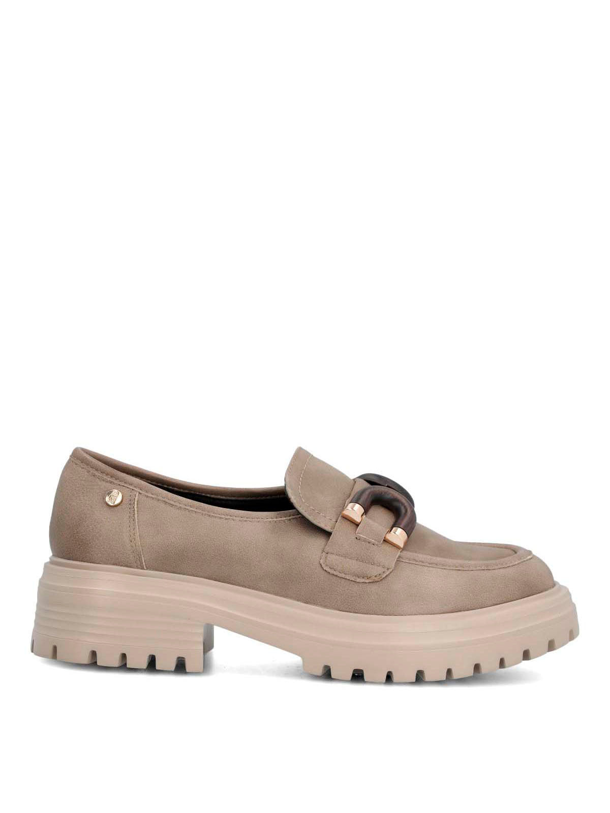 Mocasin Cuero Mujer Botana Café