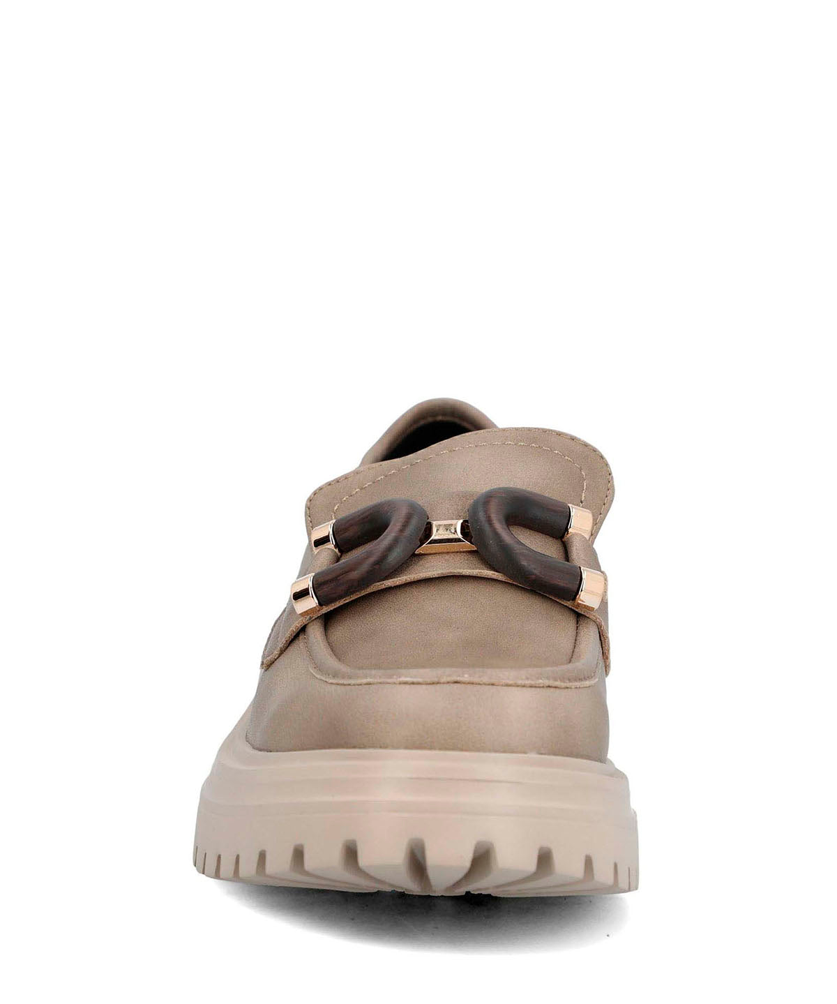 Mocasin Cuero Mujer Botana Café