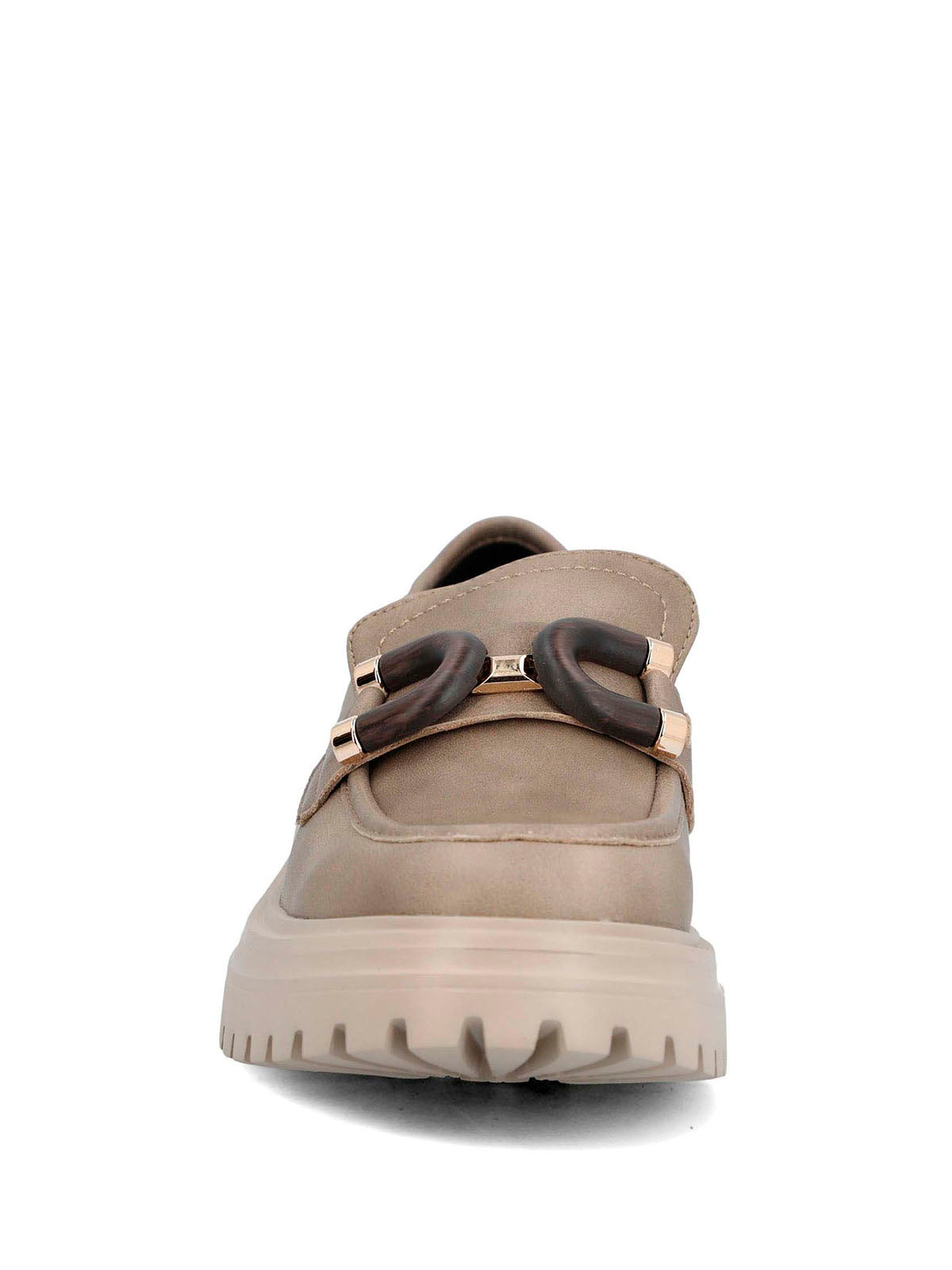 Mocasin Cuero Mujer Botana Café